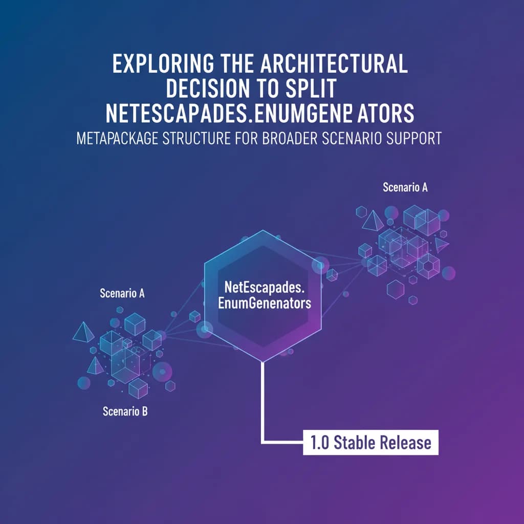 Splitting the NetEscapades.EnumGenerators Packages: The Road to a Stable Release