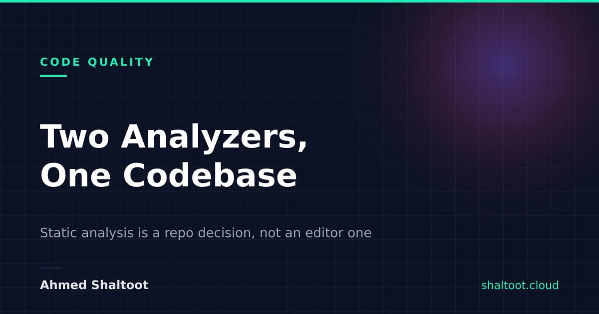 Two Analyzers, One Codebase: Choosing Static Analysis for a C# Team