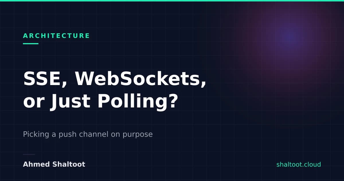 SSE, WebSockets, or Just Polling? Picking a Push Channel